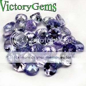 Packet of 20 Tanzanite Rounds 0.80ct