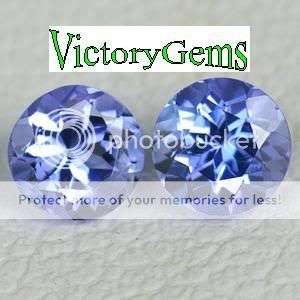 Pair of violet blue Tanzanites-0.20ct