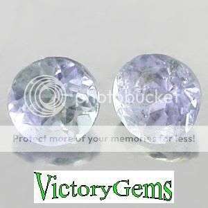 Pair of violet blue Tanzanites-0.22ct