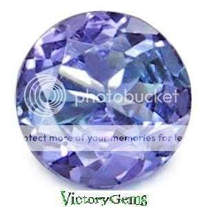 Lovely violet blue tanzanite round 0.18ct