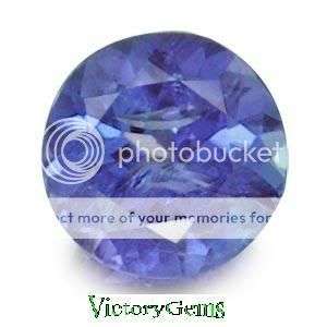 AAA+ Violet blue tanzanite round vvs 0.17ct