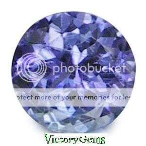 Lovely violet blue VVS tanzanite round 0.18ct