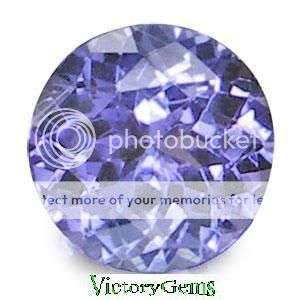AAA++violet blue tanzanite round vvs 0.20ct