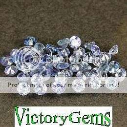 Packet of 20 Tanzanite Rounds 0.40ct