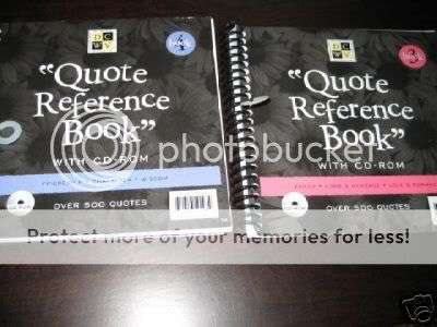 DCWV QUOTE REFERENCE BOOKS!!! BOOK 3 & 4 WITH CD ROM