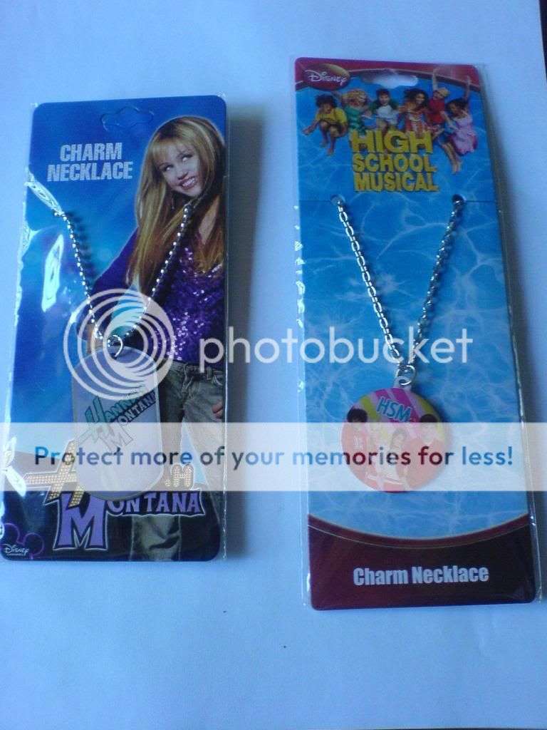 HIGH SCHOOL MUSICAL & HANNAH MONTANA CHARM NECKLACES