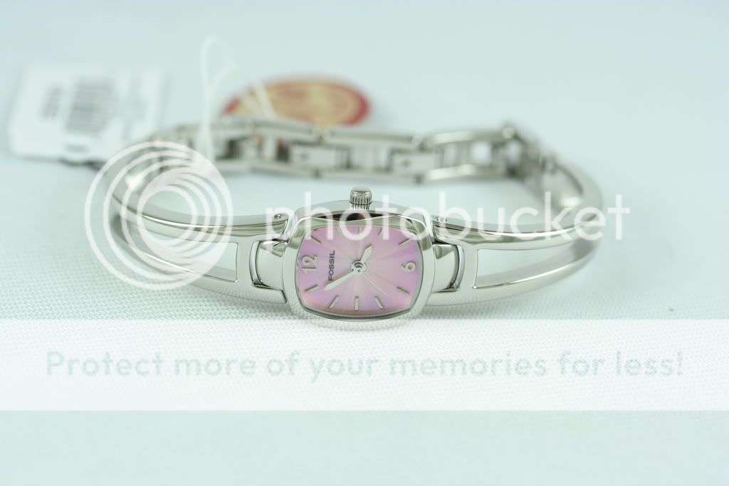 FOSSIL LADIES SILVER BANGLE BRACELET WATCH