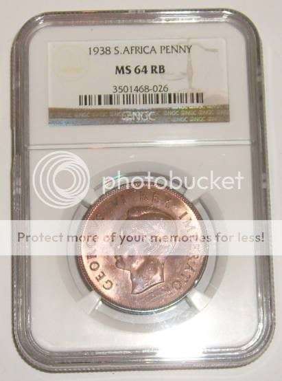 Very Scarce - 1938 Penny NGC MS64RB !!!