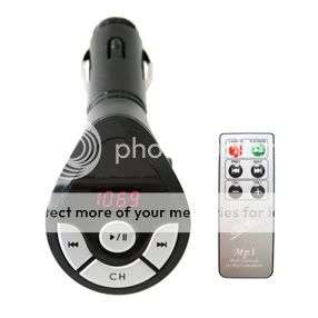 WIRELESS CAR MP3 FM MODULATOR  with SD slot and remote  ***CRAZEEE****