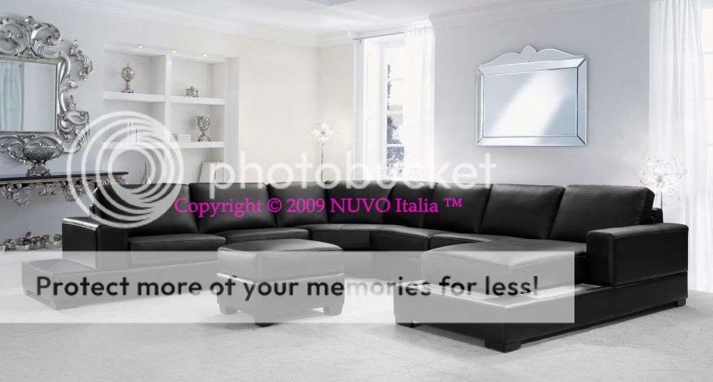 Genuine Leather Lounge Suite J Shaped Corner - Brown, Latte, White Available + LED Lights