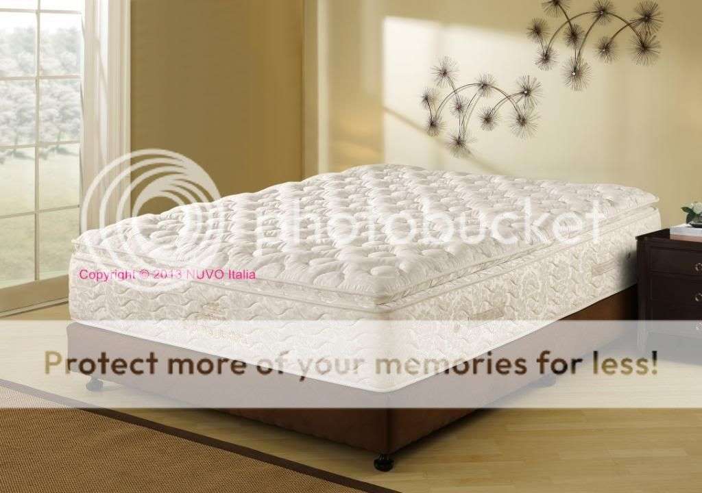 Spinal Extra Pillow Top Memory Foam Mattress with Pocketed Coil Springs