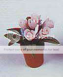 Dolls House Miniature Pink Pot Plant