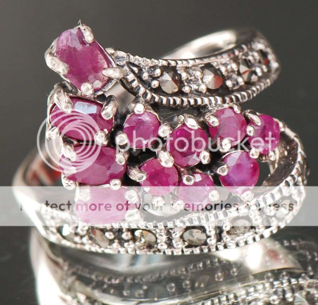 Natural Untreated Madagascar Ruby 925 Sterling Silver Ring