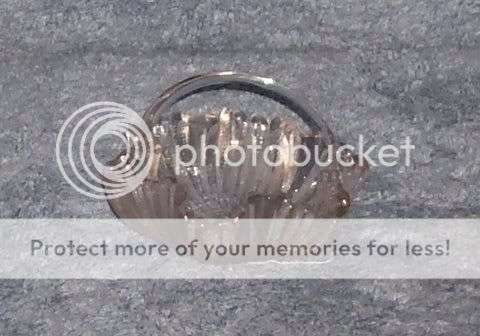 Small Vintage Glass Basket  - ornament