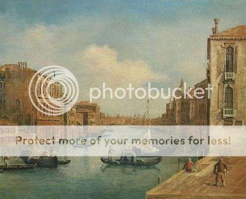 AT THE ENTRANCE OF THE GRAND CANAL OF VENICE BEAUTIFUL OIL PAINTING ON CANVAS 30X40CM SIGNED