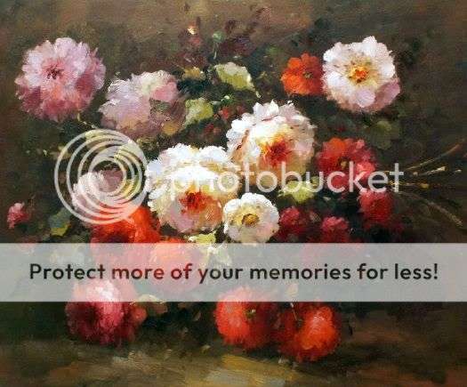 R1 NO RESERVE BEAUTIFUL BOUQUET OF FLOWERS OIL PAINTING ON CANVAS SIGNED BY THE ARTIST