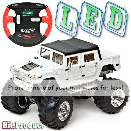 H004 Hummer H2 LED RC Remote Control mini Racing Car "Dimension Car Unit: 10.5 x 7.5cm (L*W)"