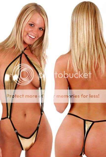 Gold Monokini Bikini
