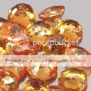 DAZZLING 4.23ct./24 Pcs Round VS1-VS2 Orange Sapphires - 100% natural Earth Mined Gems