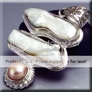 AMAZING JAPANESE PEARLS 925 Sterling Silver PENDANT - 100% Natural Earth mined