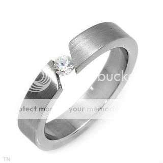 Majestic Ring With Cubic zirconia Crafted in Stainless steel- Size 6