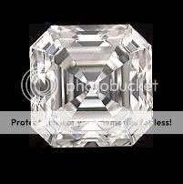 4.00 CTS ASSCHER Cut 8mm Diamond simulate - FINEST AFFORDABLE DIAMOND SIMULATE