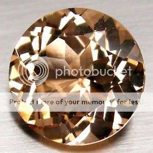 3.90 CT. ATTRACTIVE! Round Natural Imperial Topaz AAA  - 100% Money back guarantee!!