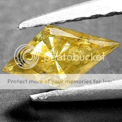 UNHEATED! 0.22CT GENUINE YELLOW BROWN DIAMOND FANCY