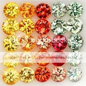 2.30ct.Top Fancy Color Natural Round 3.6mm.Sapphires  - Birthstone for September