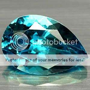 3.77 CT.TOP LUSTER Pear Natural Best London Blue Topaz AAA Gemstone - 100% Money back guarantee!!