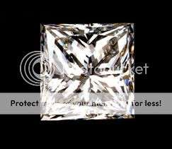 2 CTS Princess Cut 6mm Diamond simulant - FINEST LAB CREATED DIAMOND