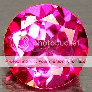 2.10 CT. MARVELOUS! Top AAA Round Pink Topaz Gemstone  -100% Natural Earth mined!