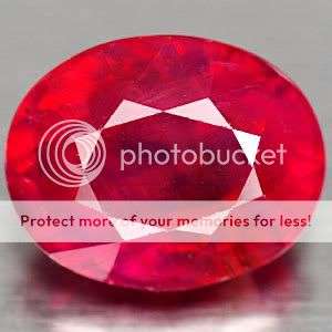 1.61ct.Stunning Oval Top Blood Red Natural Ruby (Madagascar) - 100% Money back guarantee!!