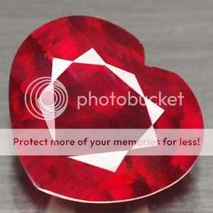1.45 Cts Ravishing! Heart Shape Madagascar Blood Red Ruby .Wow!