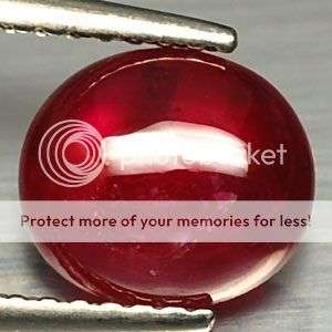2.35 CT.SHINNING!Top Blood Red Natural Ruby Cabochon Gemstone. Lovely!