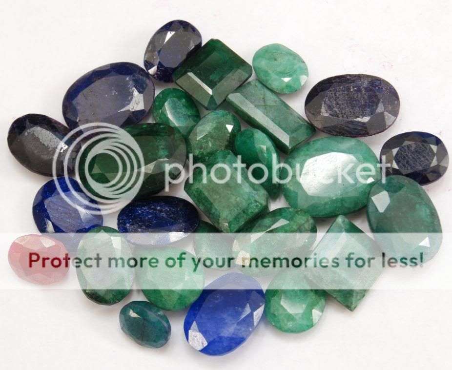 217.30cts Natural Ruby, Emerald, Sapphire Gemstone Wholesale Lot