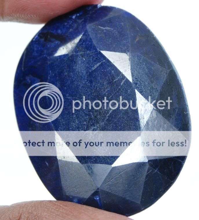 125.35cts Natural India Blue Sapphire Gemstone - 100% Natural Sapphire Corundum