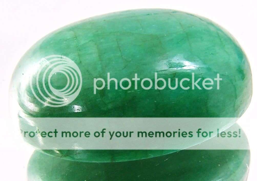 36.85cts Brazil Green Emerald Gemstone - Cabochon