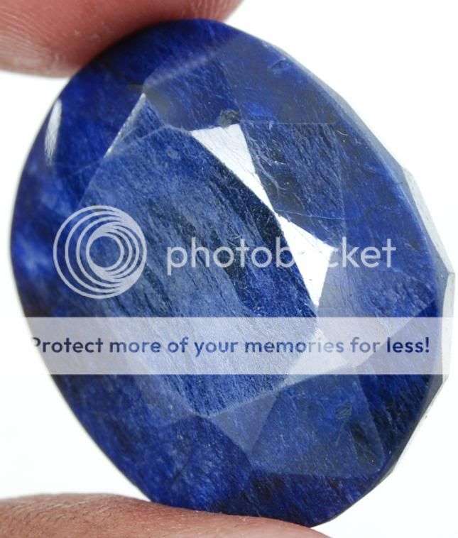 62.30cts Oval Cut Indian Blue Sapphire Gemstone - 100% Natural Sapphire Corundum