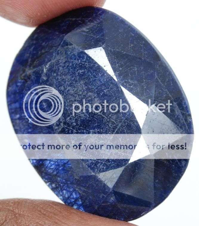 77.90cts Oval Cut Indian Blue Sapphire Gemstone - 100% Natural Sapphire Corundum