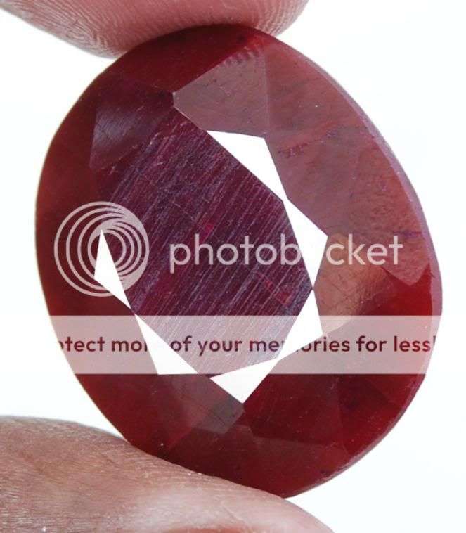 55.30cts Africa Red Ruby Gemstone