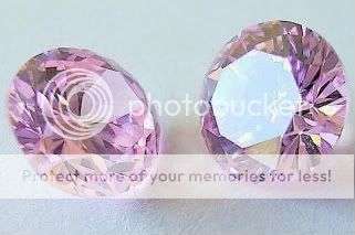 2 Lab Created Flawless Pink Russian Diamond Simulates