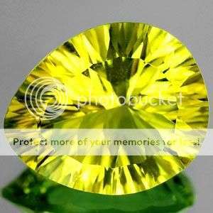 Flawless! 3.74 ct.Clean Pear Natural Lemon Yellow Quartz Unheated