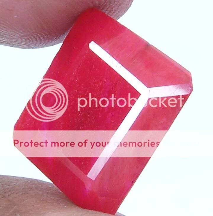 14.95cts Natural India Deep Red Ruby Gemstone