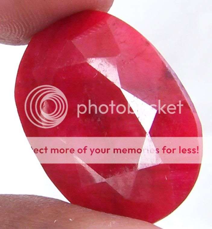 24.40cts Deep Red India Ruby Gemstone