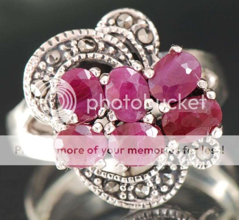 R4000 Natural Untreated Madagascar Ruby 925 Sterling Silver Ring
