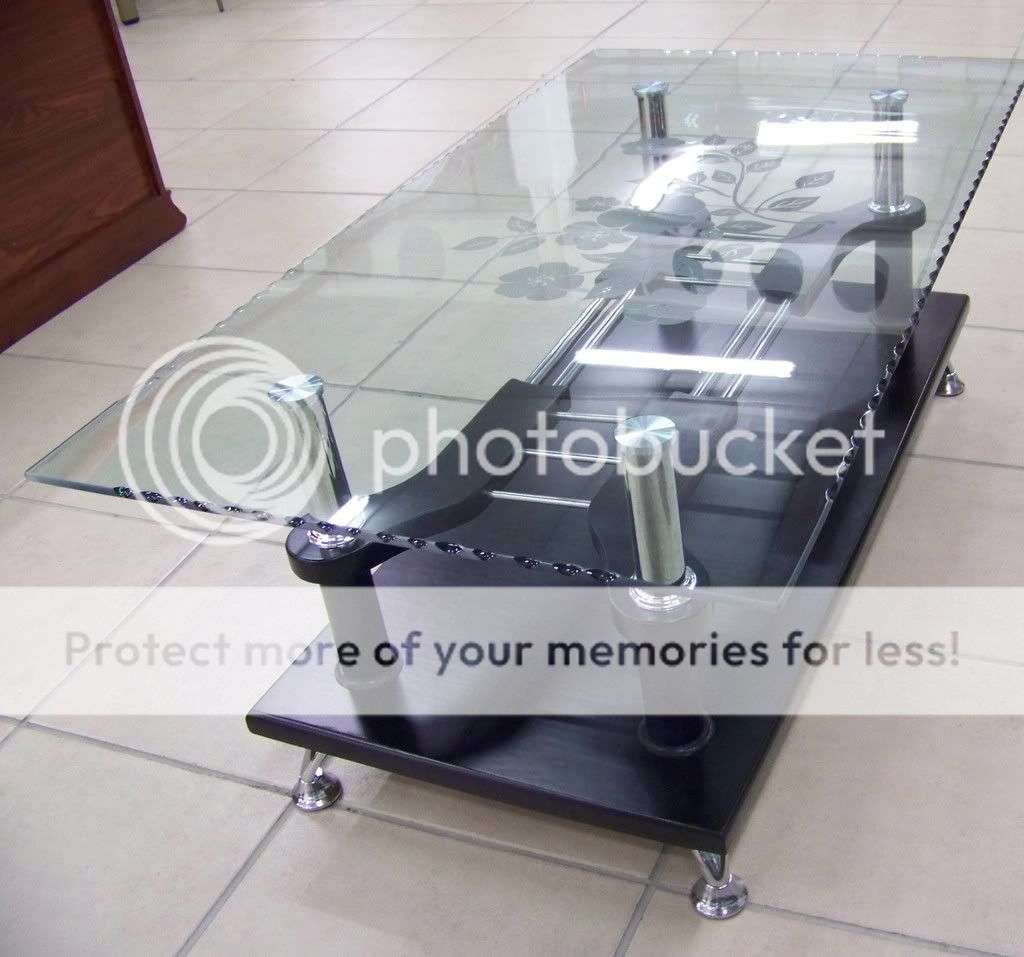 NEW Glass Coffee Cocktail Modern Unique Retro Table