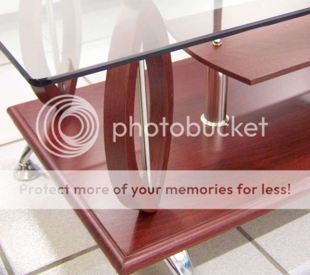 NEW Glass Coffee Cocktail Modern Unique Retro Table