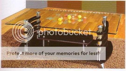 NEW Glass Coffee Cocktail Modern Unique Retro Table