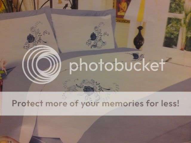 Baby Blue & White 6 Pc Duvet Sets